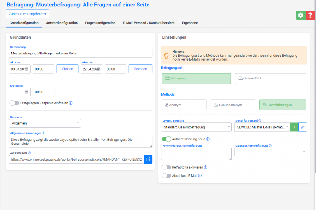 Vereinssoftware Umfrage-Modul 