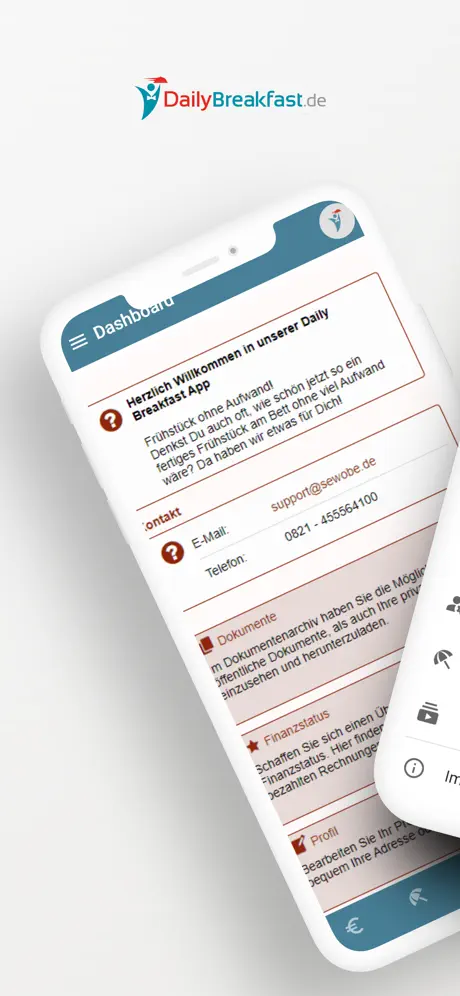 Daily Breakfast App Startansicht