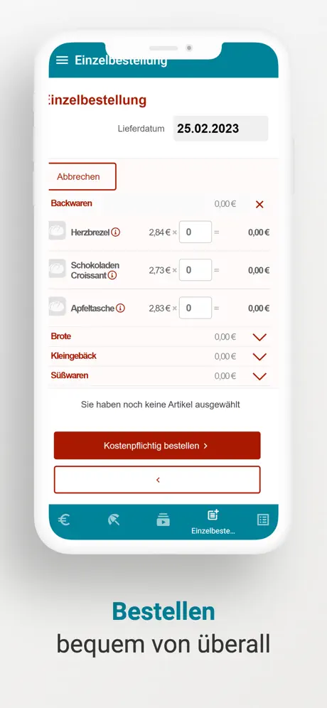 Daily Breakfast App Wochenplanansicht