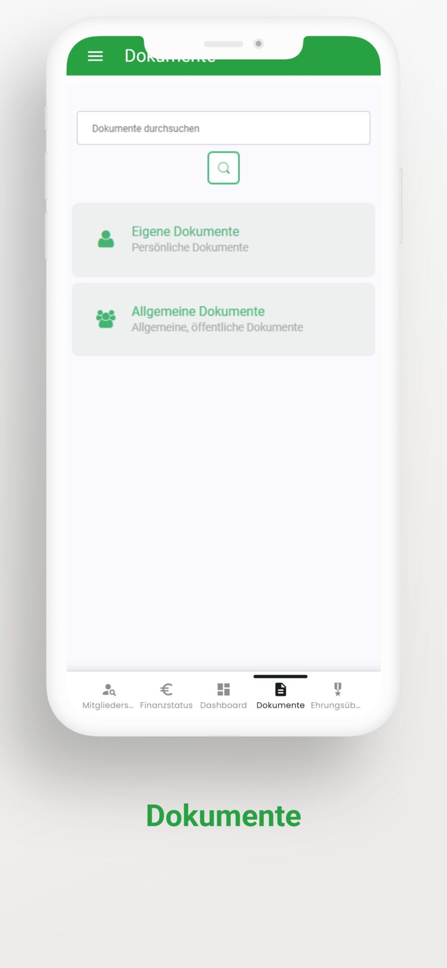 Lindauer Segler-Club App Dokumente mit freigegebenen Unterlagen